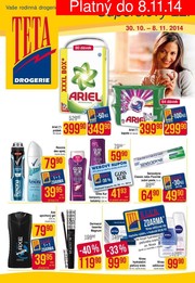 akční leták Teta drogerie 30.10.2014-8.11.2014