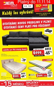 akční leták Jena nábytek 5.11.2014-11.11.2014