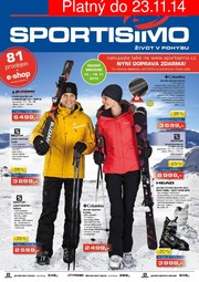 akční leták Sportisimo 13.11.2014-23.11.2014