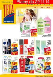 akční leták Teta drogerie 13.11.2014-22.11.2014