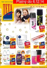 akční leták Teta drogerie 27.11.2014-6.12.2014