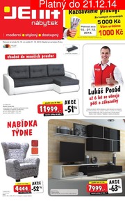akční leták Jena nábytek 10.12.2014-21.12.2014