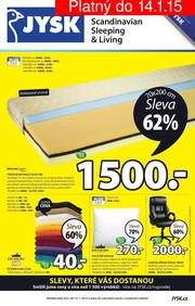 akční leták Jysk 2.1.2015-14.1.2015