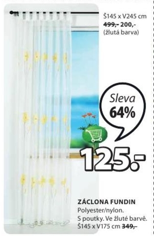 Fundin, záclony