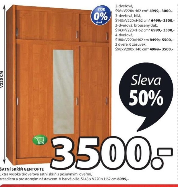 Gentofte, šatní skříň - Jysk akcniletaky.com