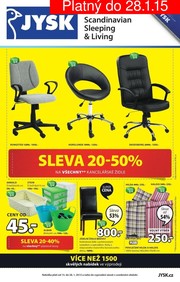 akční leták Jysk 15.1.2015-28.1.2015
