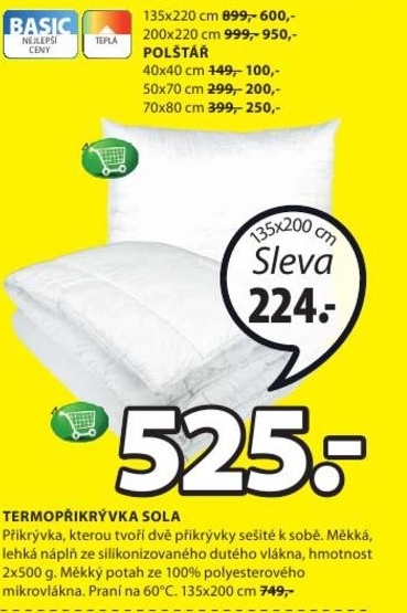 Sola, termopřikrývka