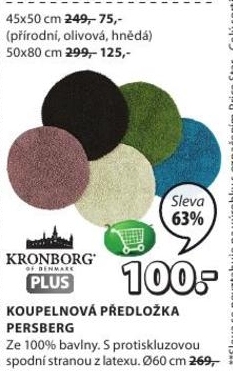 Persberg, koupelnová předložka