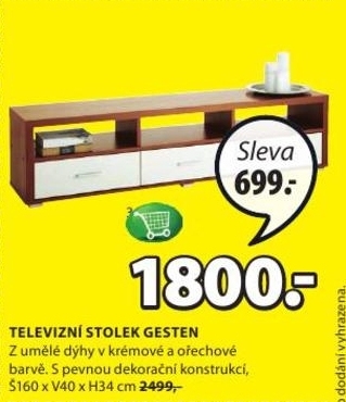 Gesten, televizní stolek