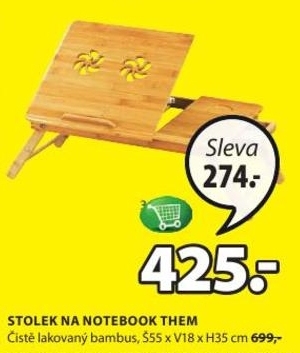 Them, stolek pod notebook