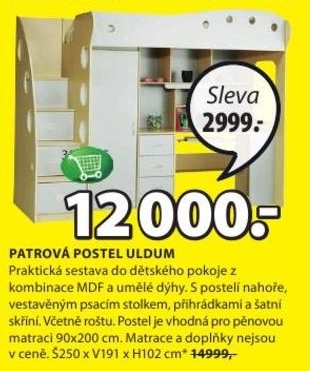 Uldum, patrová postel