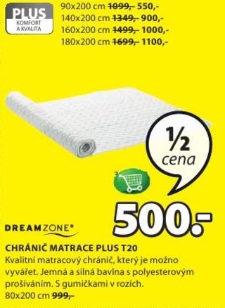 Plus T20, chránič matrace