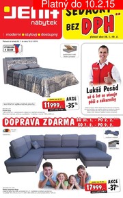 akční leták Jena nábytek 28.1.2015-10.2.2015