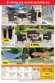 akční leták Sconto nábytek 22.4.2015-12.5.2015