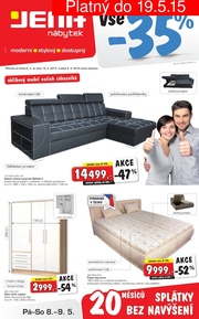 akční leták Jena nábytek 6.5.2015-19.5.2015