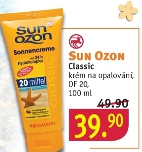Krem na opalovani of 20 sun ozon