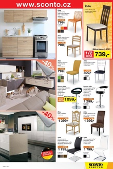 akční leták Sconto nábytek 13.5.2015-2.6.2015