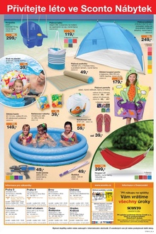 akční leták Sconto nábytek 13.5.2015-2.6.2015