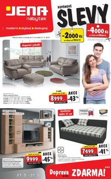 akční leták Jena nábytek 20.5.2015-31.5.2015