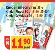 Rez mlecny kinder