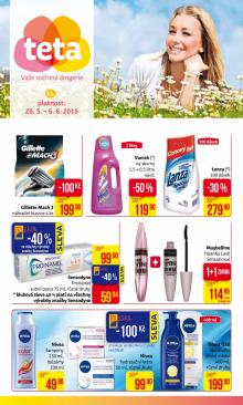 akční leták Teta drogerie 28.5.2015-6.6.2015