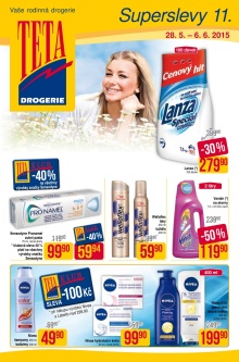 akční leták Teta drogerie 28.5.2015-6.6.2015
