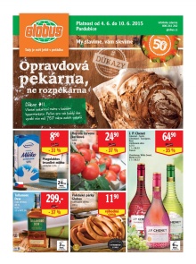 akční leták Globus 4.6.2015-10.6.2015