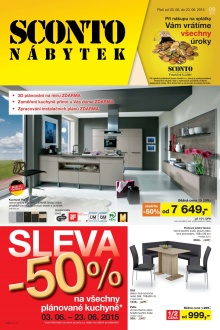 akční leták Sconto nábytek 3.6.2015-23.6.2015