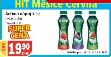 Napoj jogurtovy activia