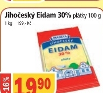 Syr eidam jihocesky 30 madeta