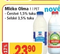 Mleko cerstve olma 1 5 polotucne
