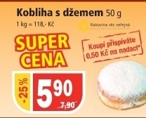 Kobliha s ovocnou naplni