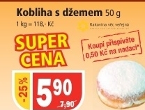 Kobliha s ovocnou naplni