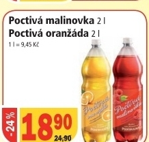 Limonada poctiva malinovka podebradka