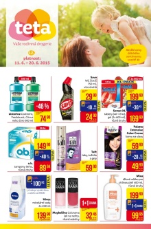 akční leták Teta drogerie 11.6.2015-20.6.2015