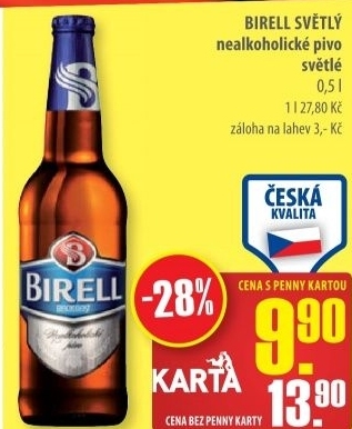 Pivo nealkoholicke birell