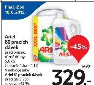Praci prasek ariel