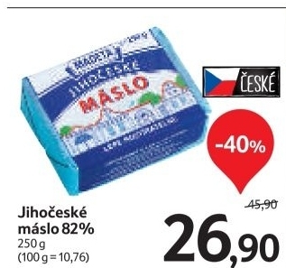 Maslo jihoceske madeta