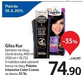 Sampon gliss kur schwarzkopf