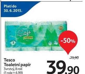 Toaletni papir 3vrstvy tesco