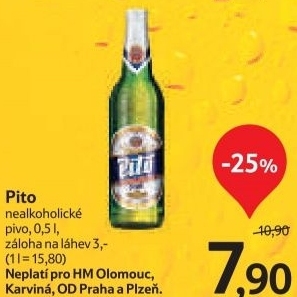 Pivo nealkoholicke pito samson