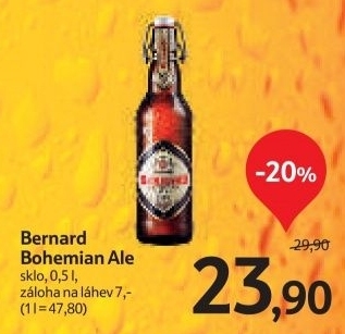 Pivo bohemian ale bernard