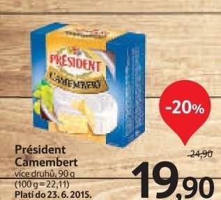 Syr camembert president