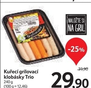 Klobasy grilovaci trio dz klatovy