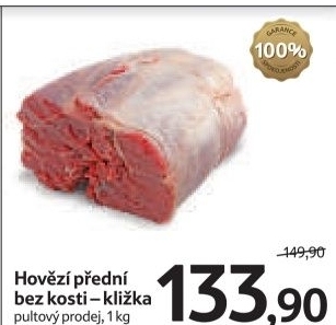 Hovezi predni bez kosti klizka