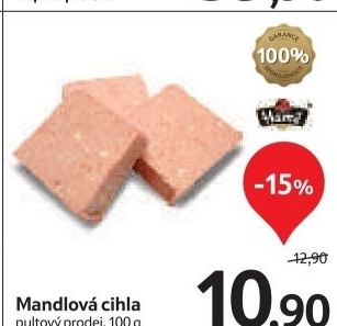 Pastika mandlova cihla hame