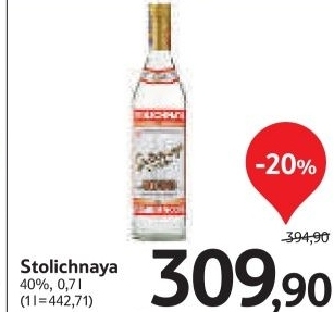Vodka stolichnaya