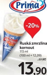 Zmrzlina ruska kornout prima
