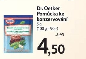 Pomucka pri konzervovani dr oetker