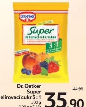 Cukr zelirovaci super dr oetker